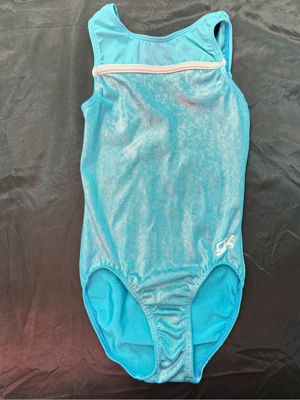 GK Shimmery Aqua Blue Gymnastics Leotard